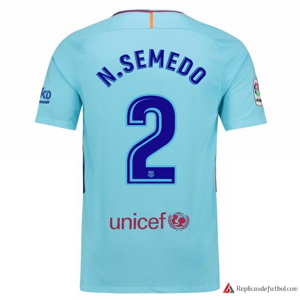 Camiseta Barcelona Segunda equipación N.Semedo 2017-2018
